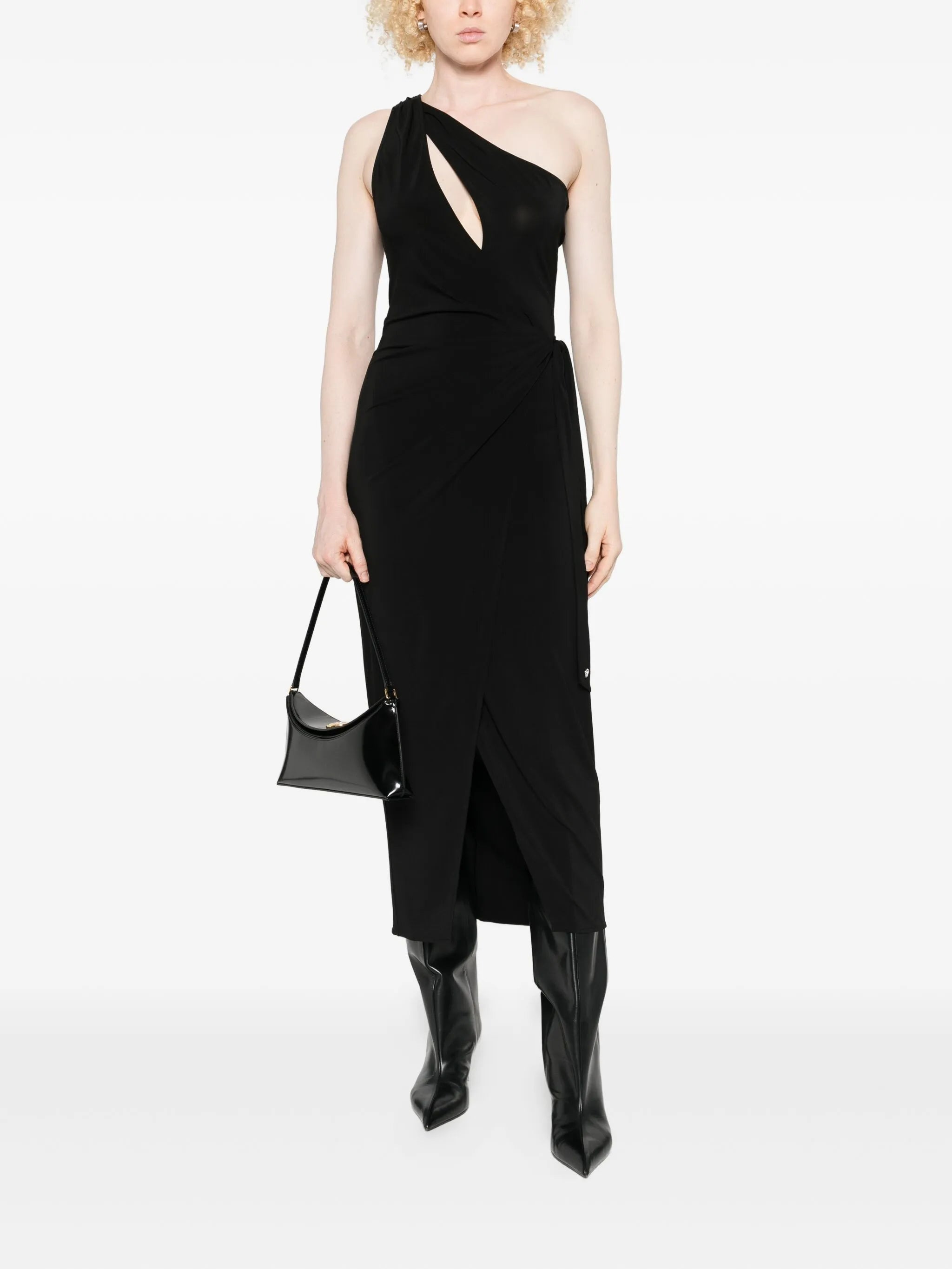 Amiri One-shoulder Wrap Midi Dress - 2