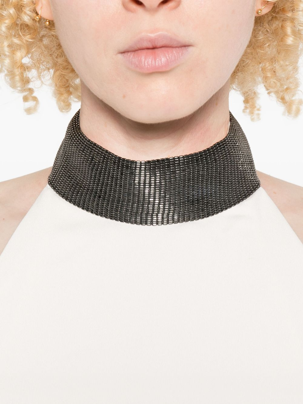 halterneck embellished dress - 5