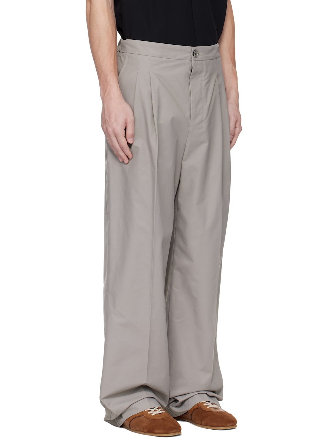 Gray Large Trousers - 2