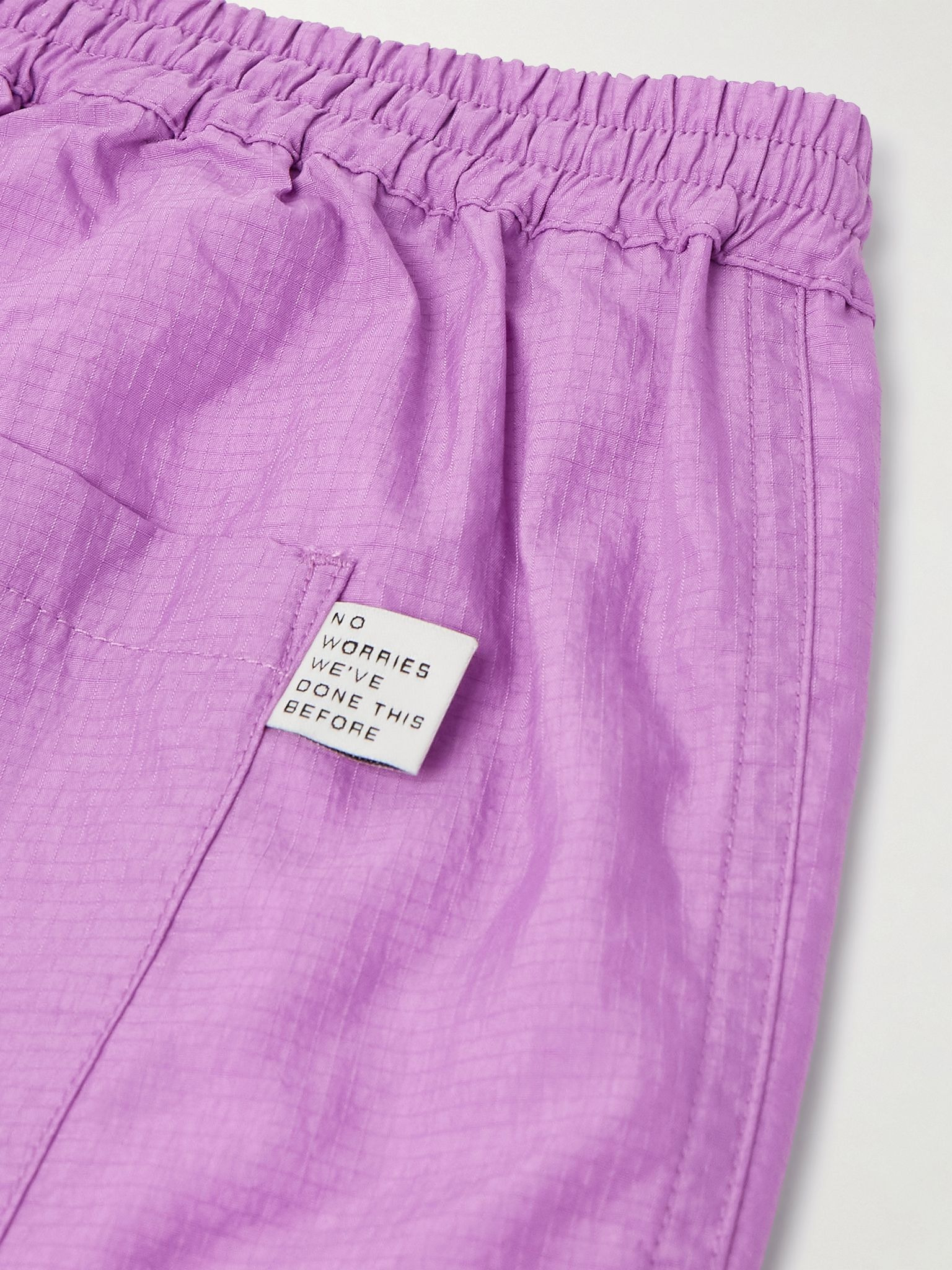 Volta Straight-Leg Recycled Micro-Ripstop Drawstring Shorts Pink - 5