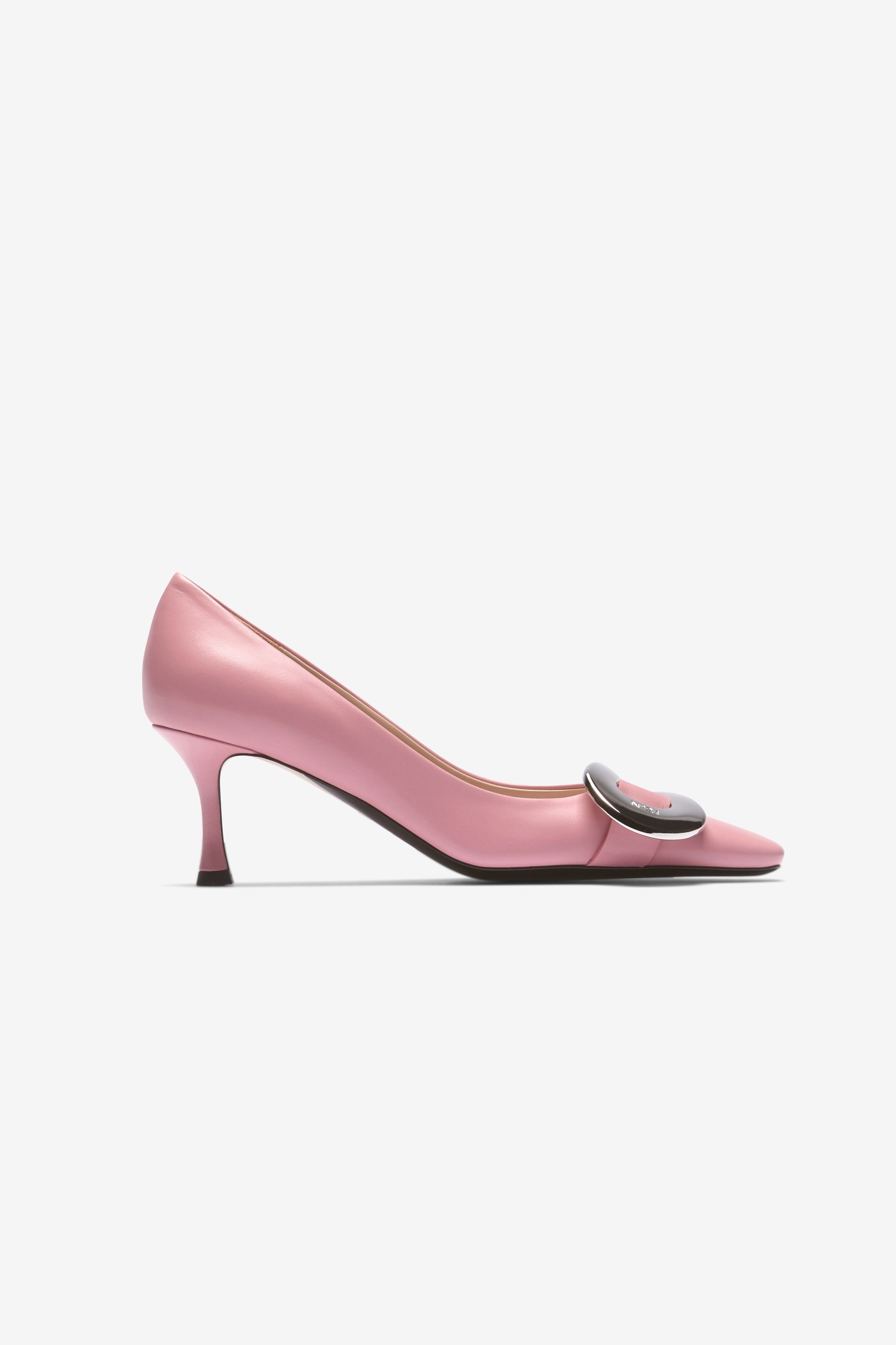 BUCKLE-EMBELLISHED PUMPS - 1