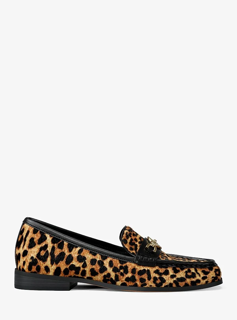 Kacey Leopard Print Calf Hair Loafer - 1