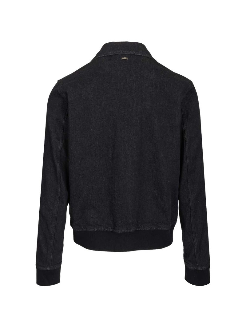 Herno zip stretch denim jacket outlook