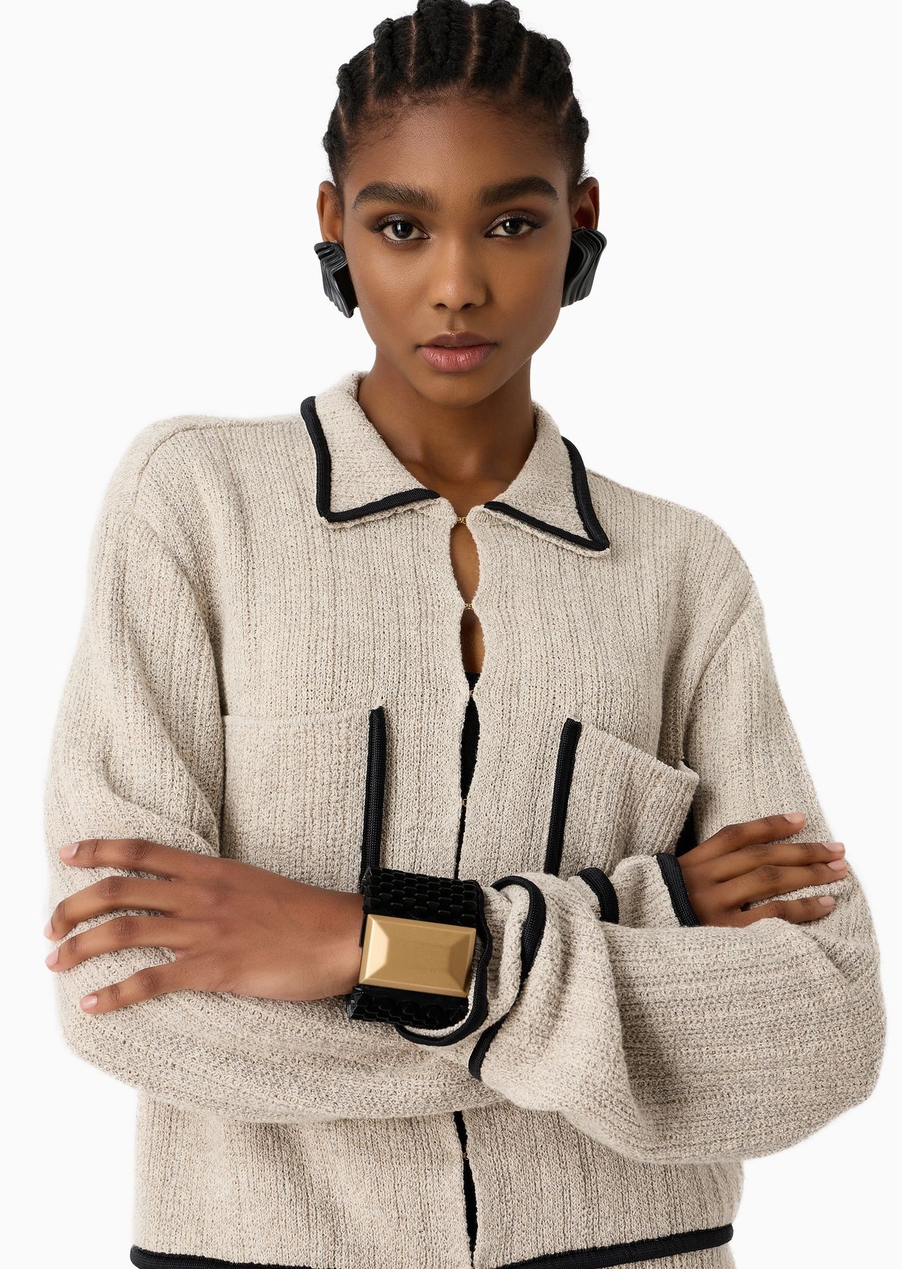 Single-breasted jacket in a cotton and linen blend - 5