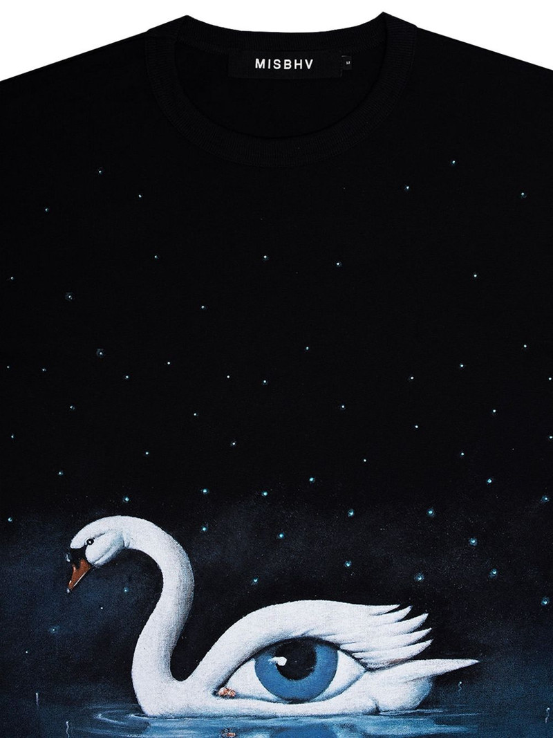 MISBHV Olbinski Edition embellished swan T-shirt outlook