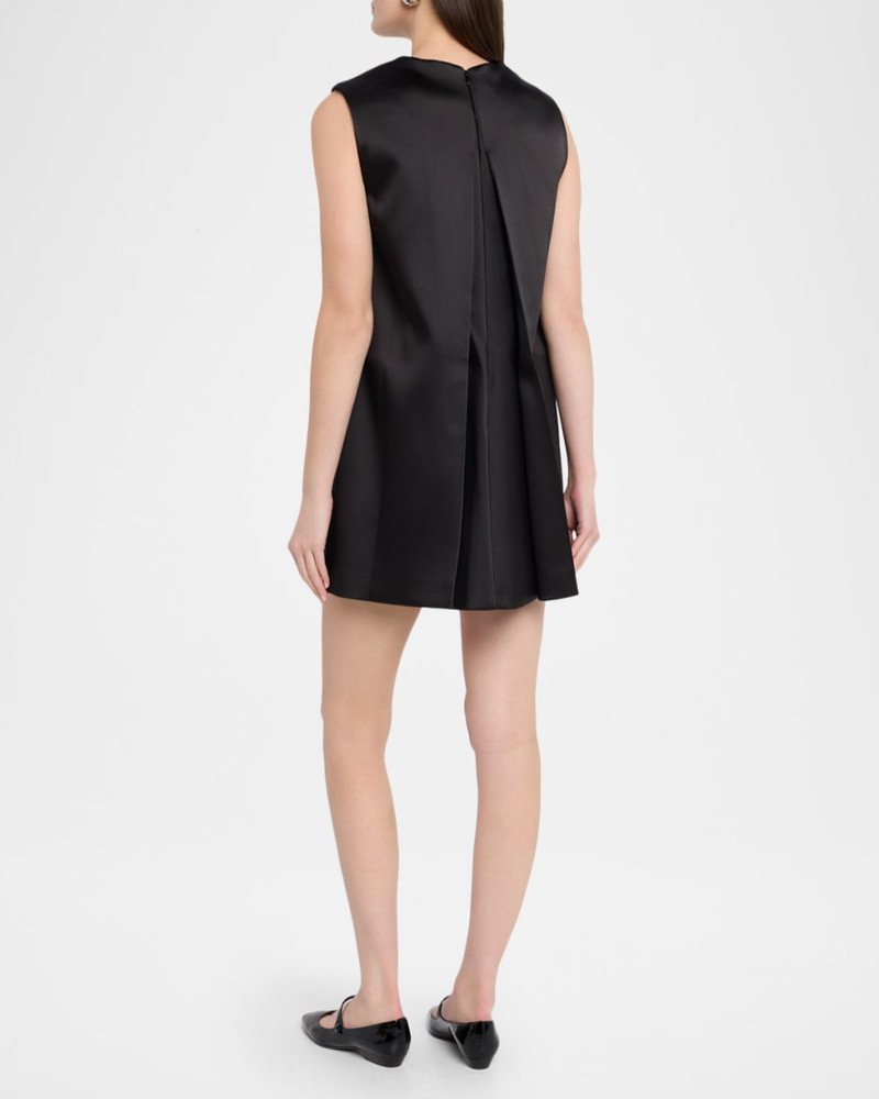 RÓHE Sculptural Satin Mini Cape Dress outlook