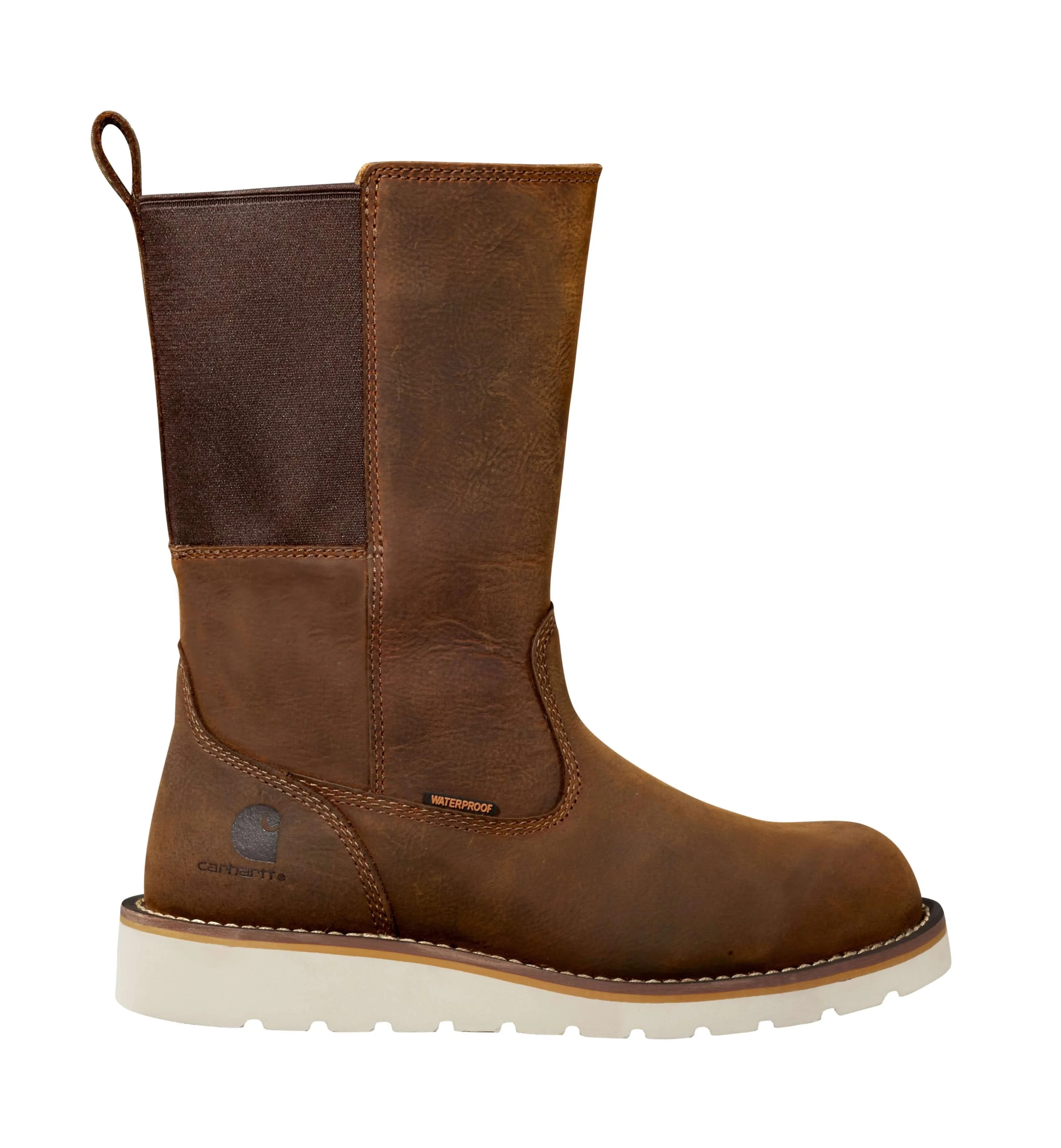 Women's Waterproof 10" Steel Toe Wellington Wedge Boot - 1