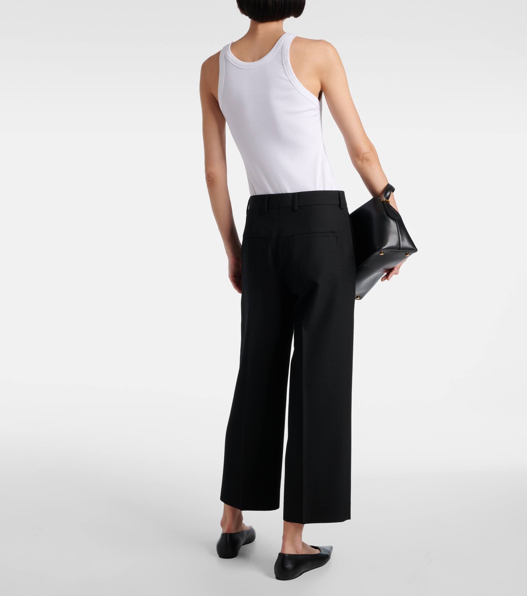 Cropped straight pants - 3