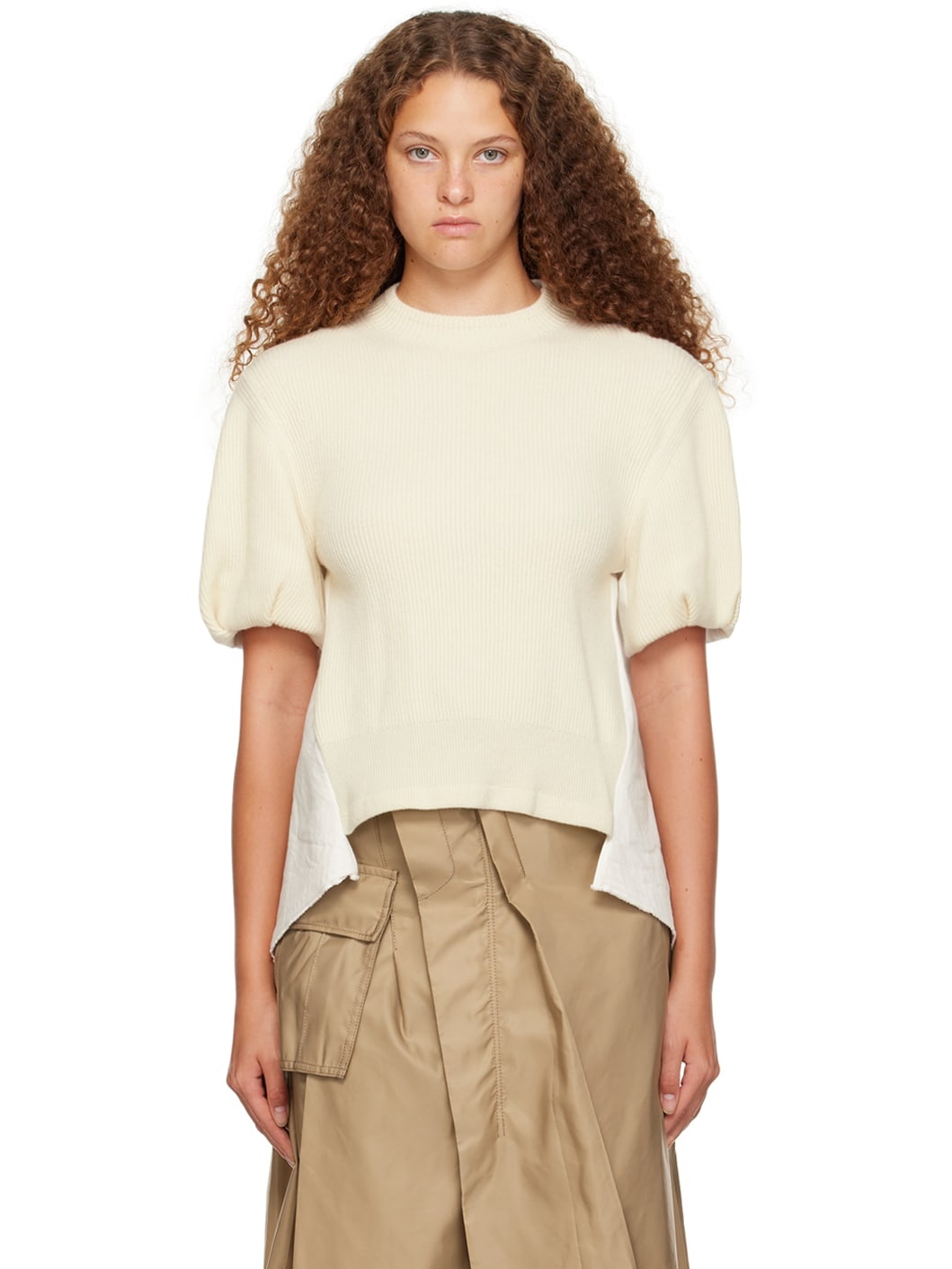 Off-White Paneled T-Shirt - 1