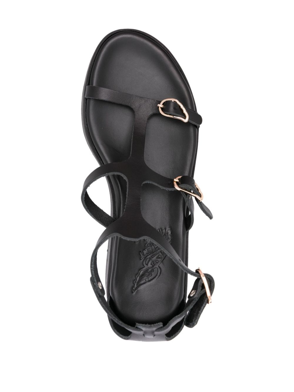 caged leather sandals - 4