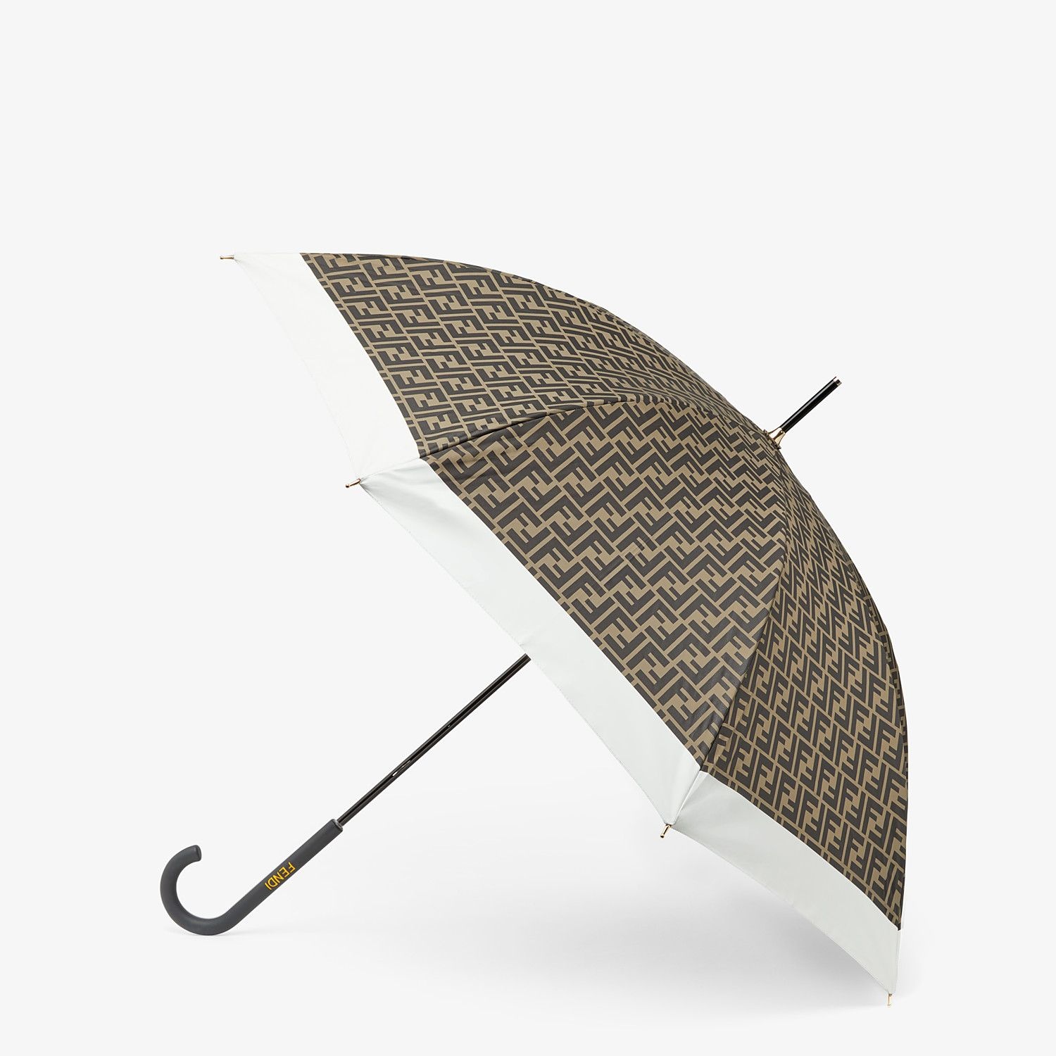 Brown tech fabric umbrella - 1