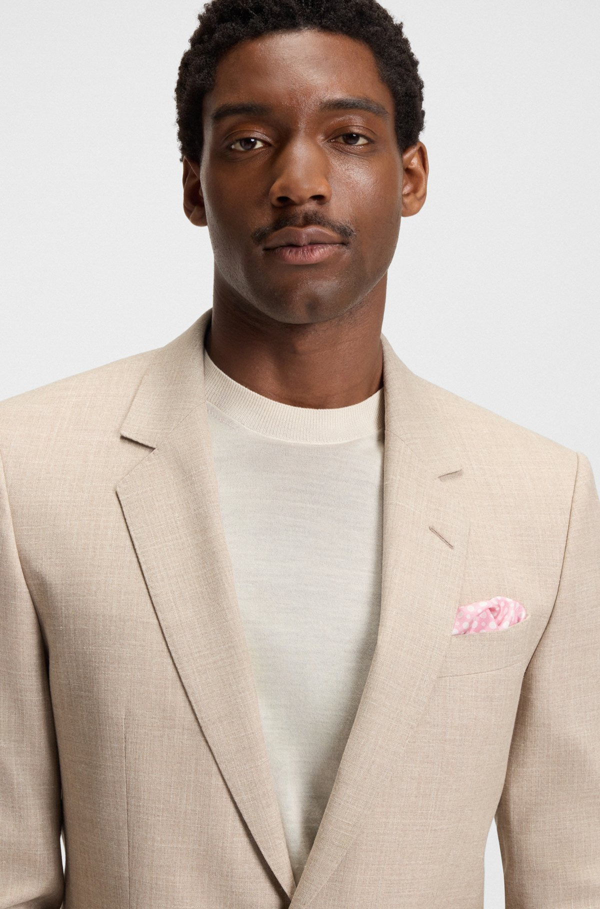 BECKHAM X BOSS PRINTED SILK POCKET SQUARE - 2