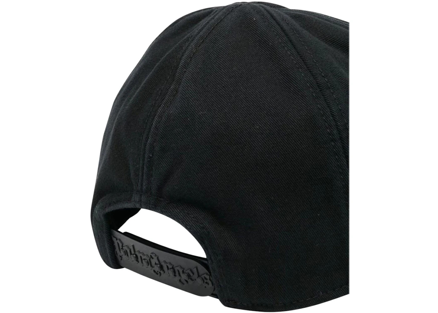 Palm Angels Flames Logo Baseball Cap Black/Orange - 2