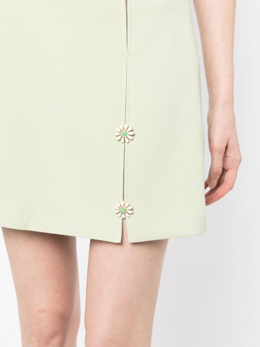 Maro floral-appliqué skirt - 5