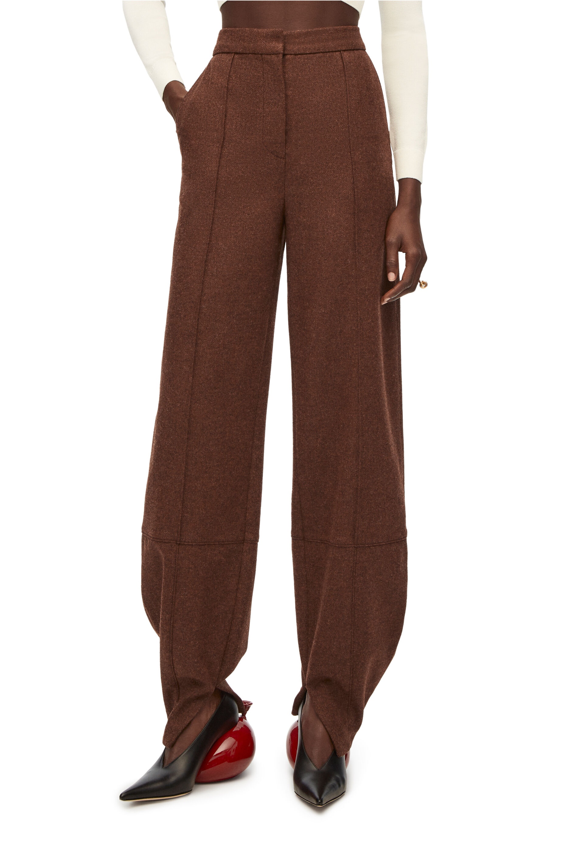 Balloon trousers in wool - 3