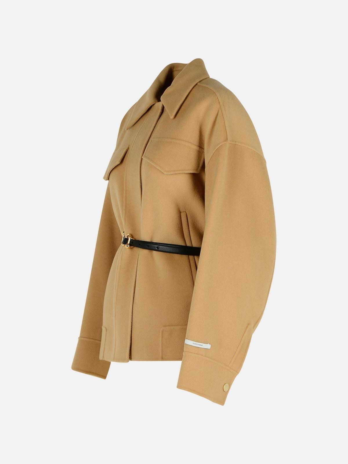 'CANTORE' CAMEL VIRGIN WOOL JACKET - 2