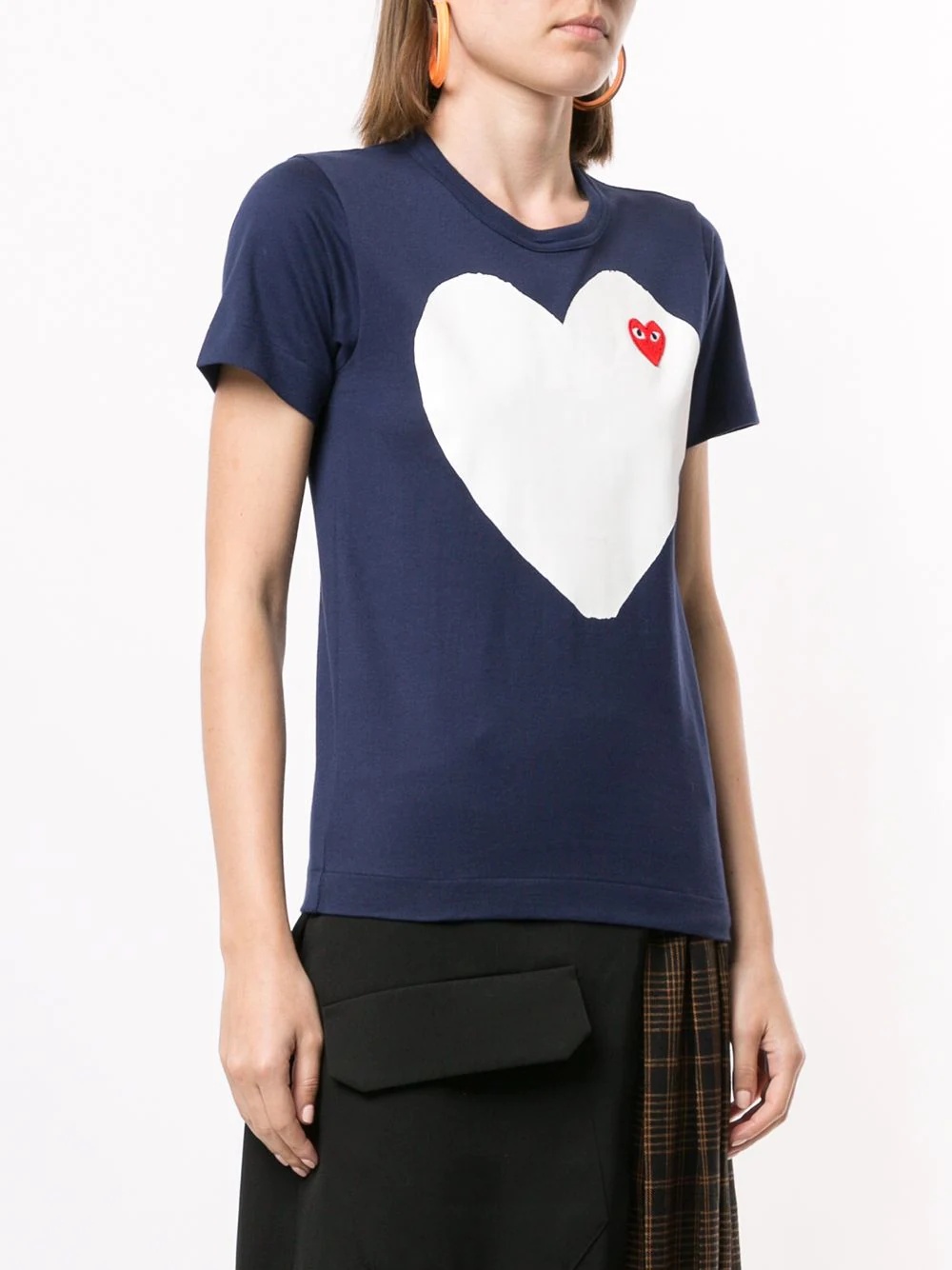 logo-patch printed T-shirt - 3