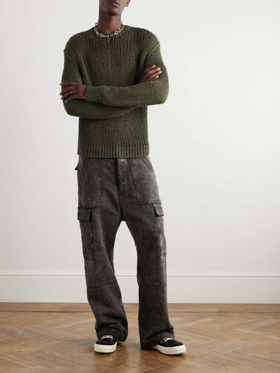 Rick Owens DRKSHDW Cotton-Moleskin Cargo Trousers outlook