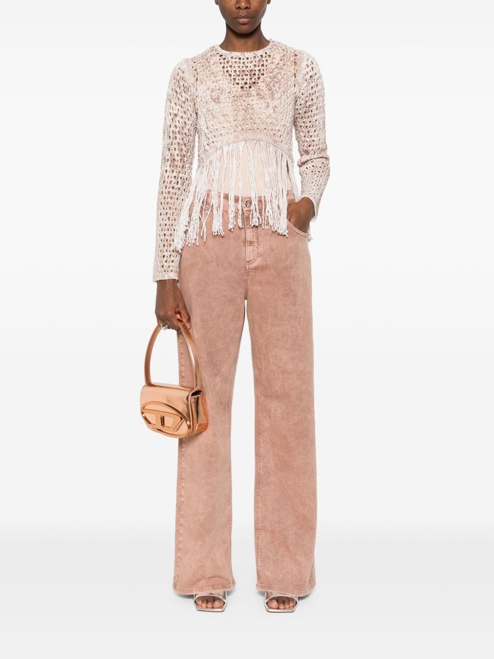 open-knit sweater - 2