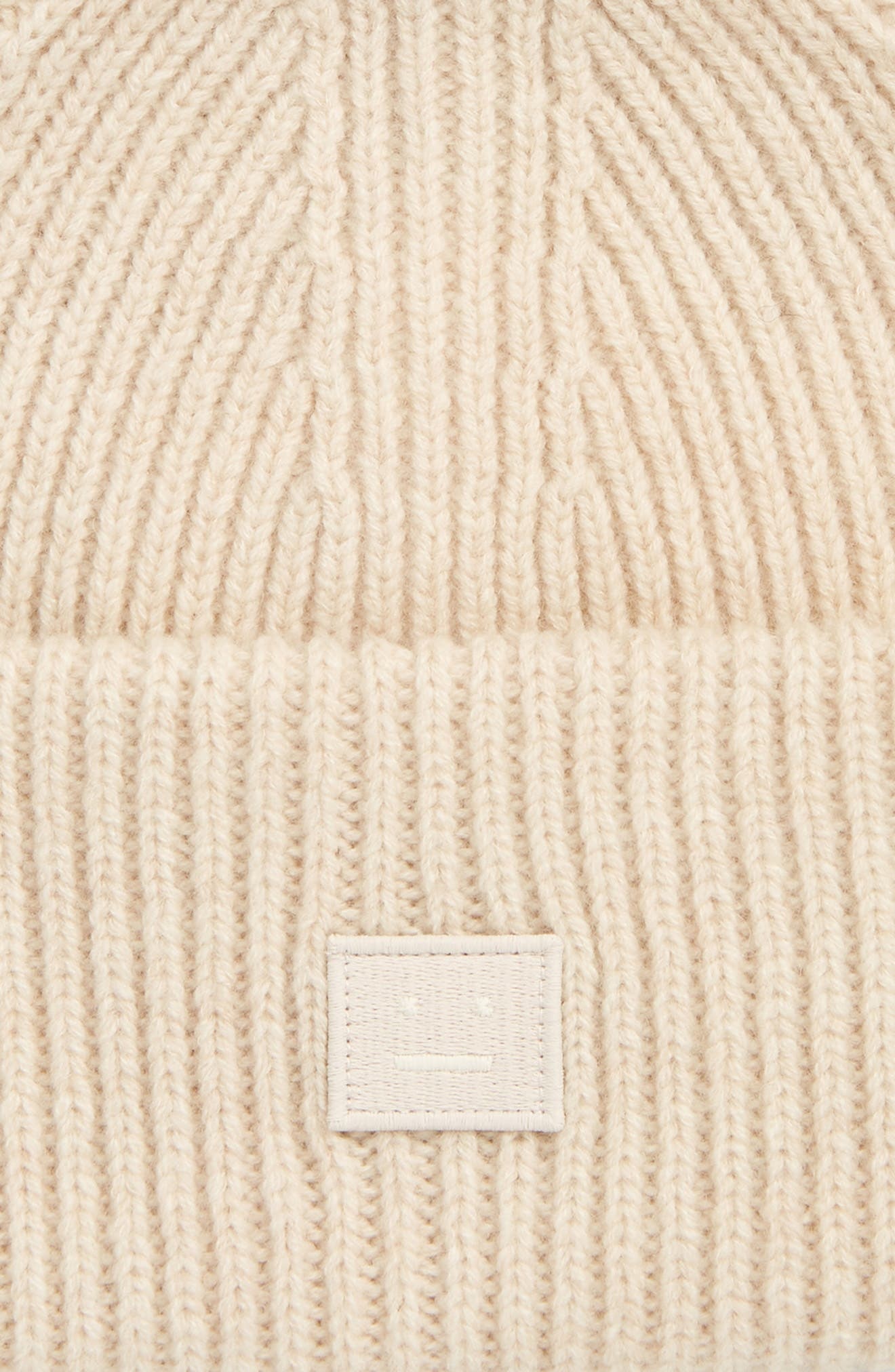 Acne Studios Pana Face Wool Beanie in Oatmeal Melange at Nordstrom - 2