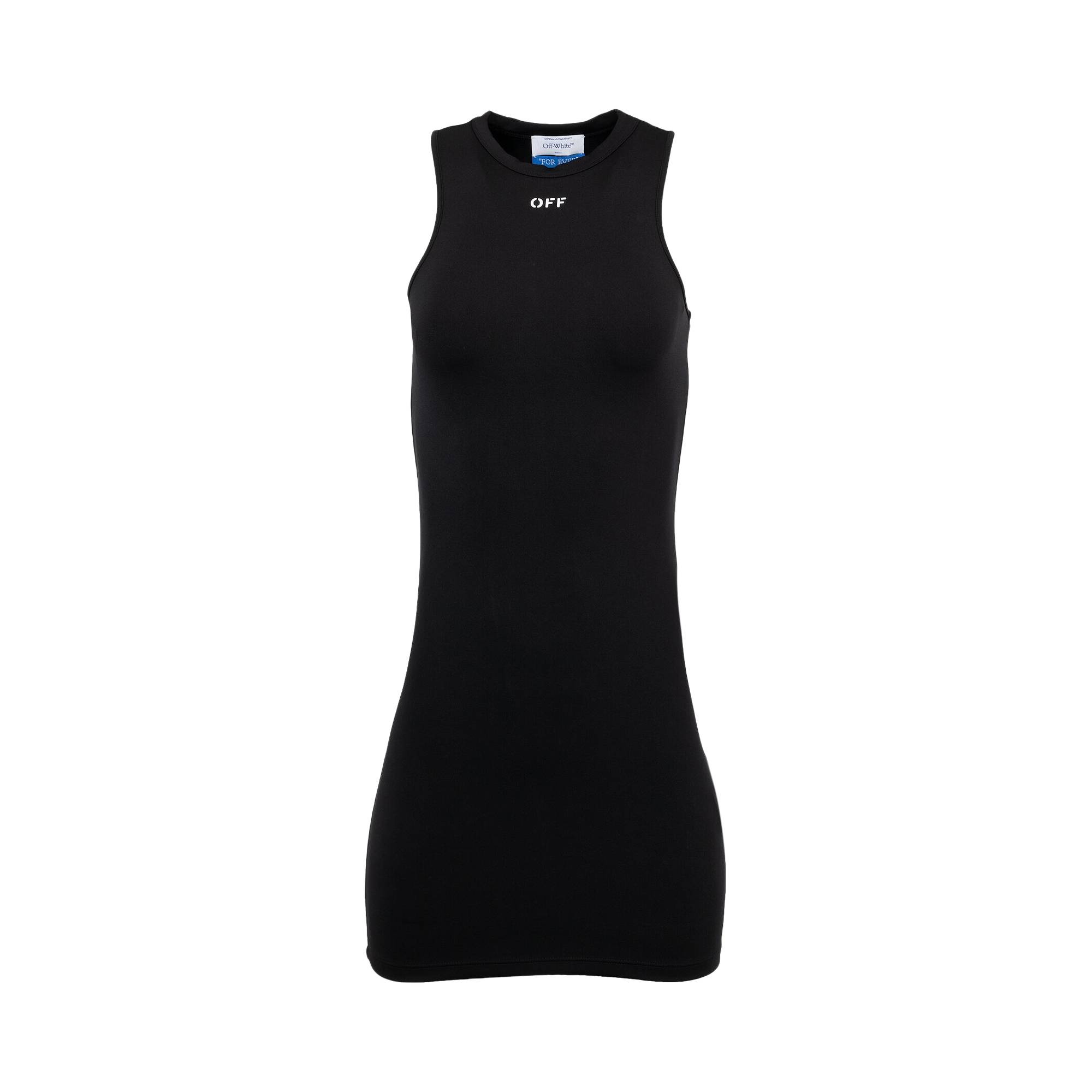 Off-White Sleek Rowing Dress 'Black/White' - 1