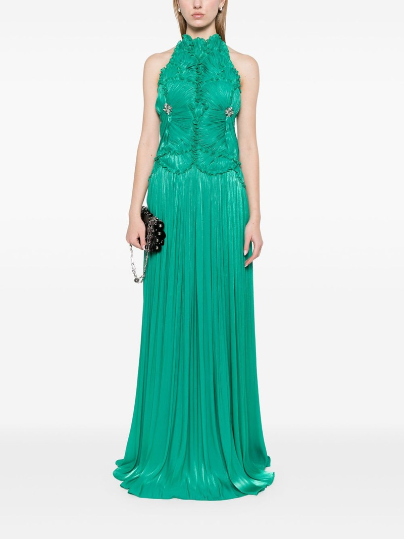 COSTARELLOS lurex georgette maxi dress outlook