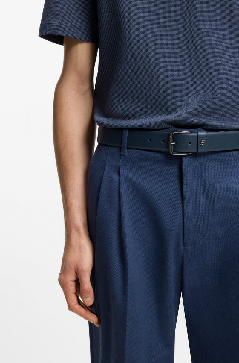 BOSS ITALIAN-LEATHER BELT WITH DOUBLE B MONOGRAM outlook