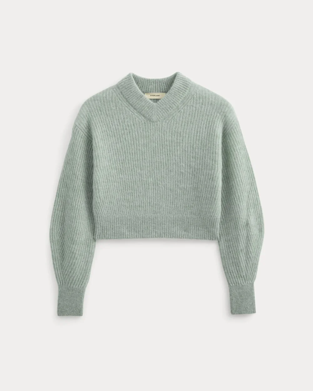 CROPPED COCOON SWEATER IN ALPACA - 1