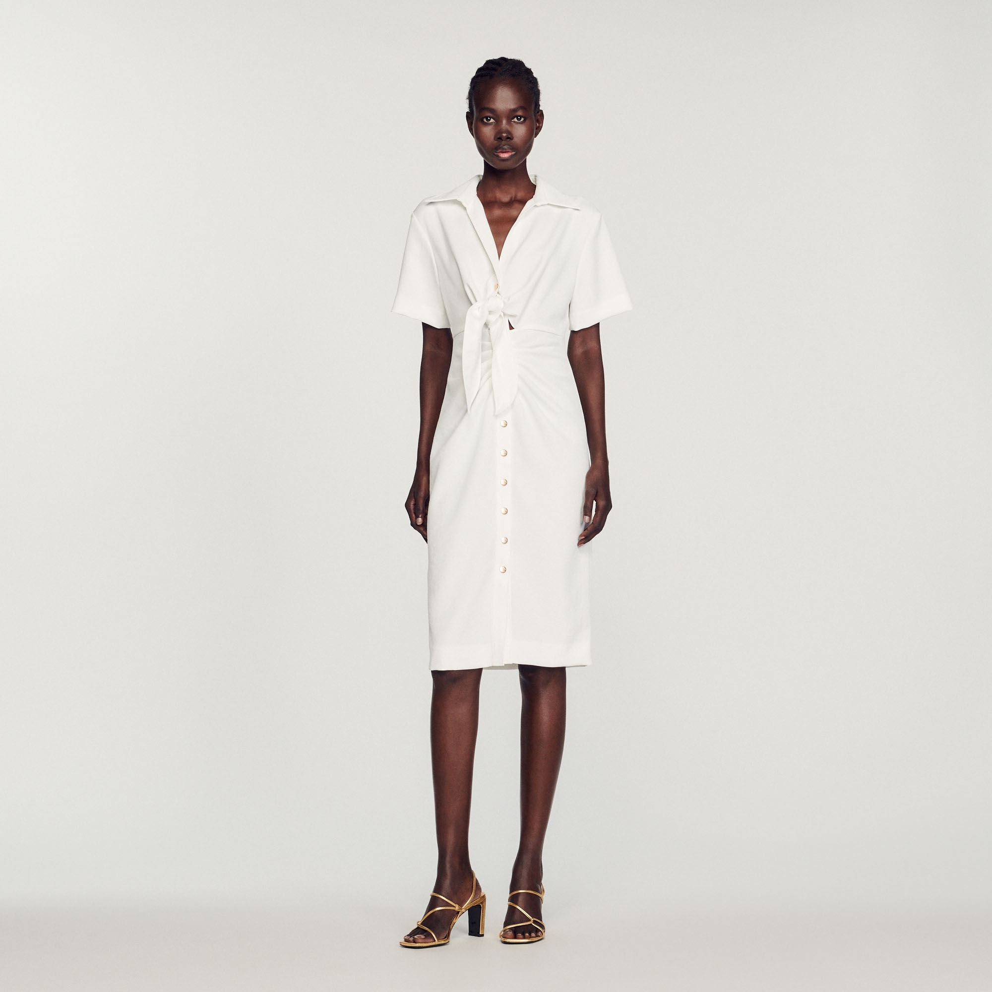 Buttoned midi dress - 3