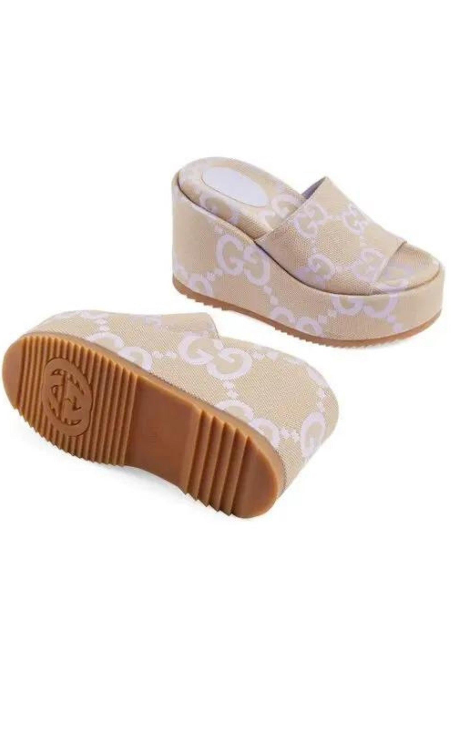 GG Supreme 120mm Platform Sandals - 6