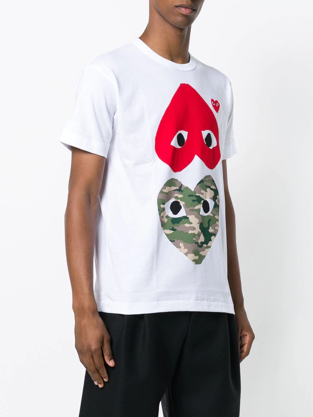 hearts print T-shirt - 3