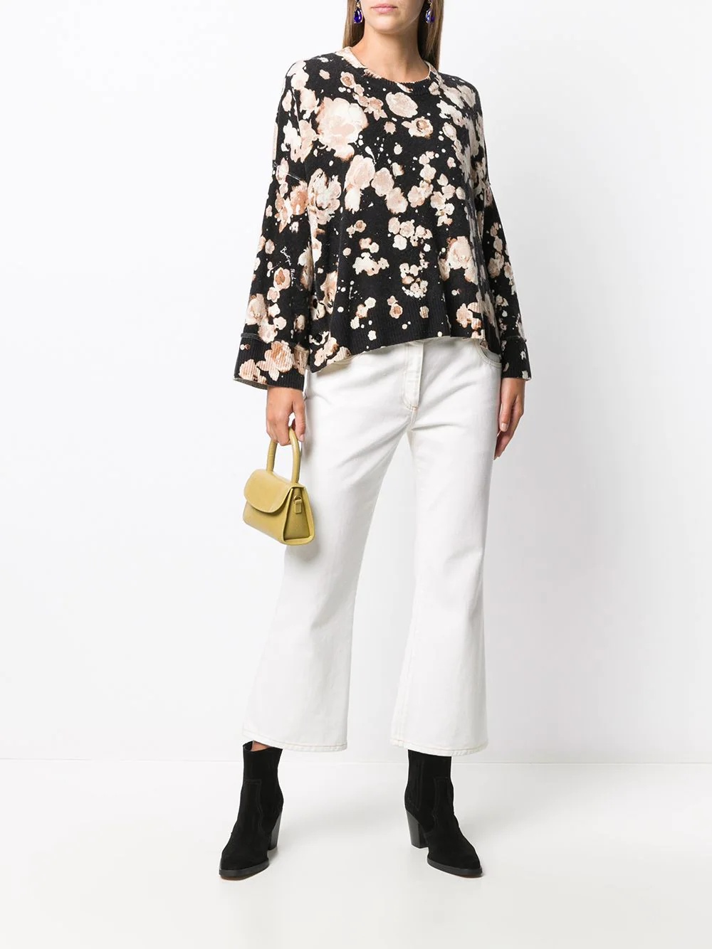 floral long-sleeve jumper - 2