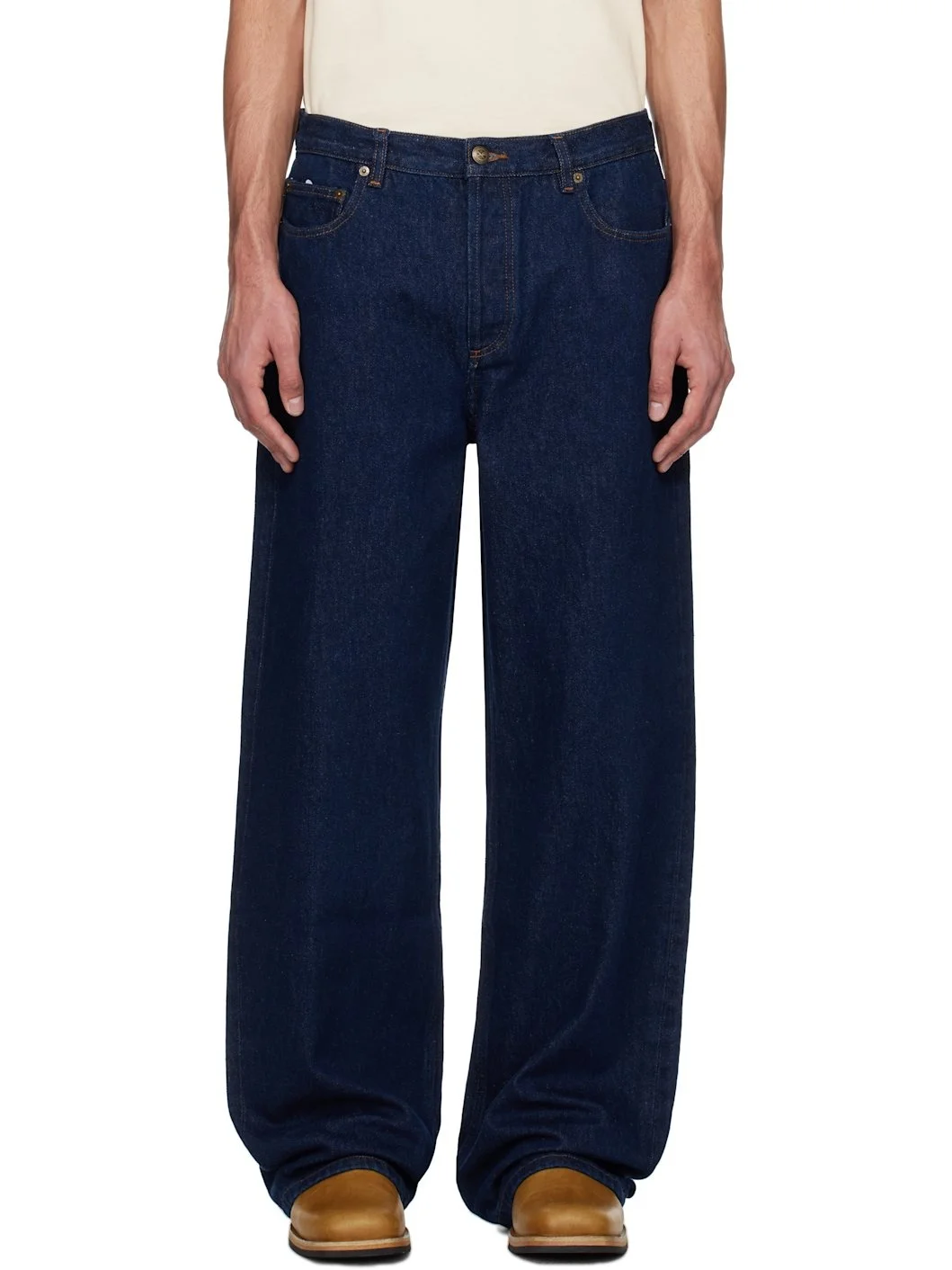 A. P.C. Navy Aaron Jeans - 1