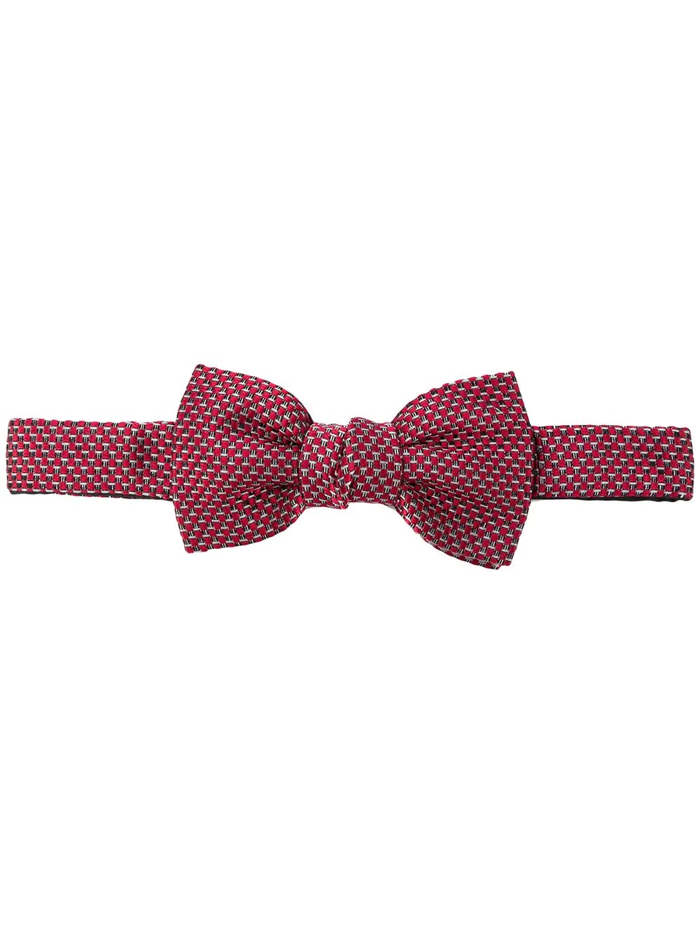 knot checked bow tie - 1