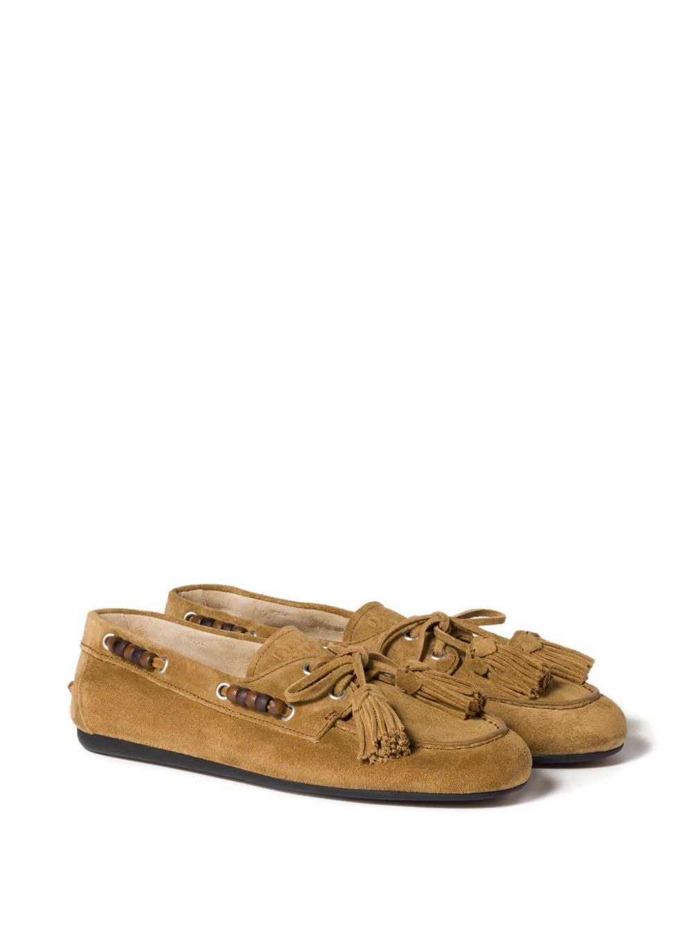 suede tassel loafers - 2