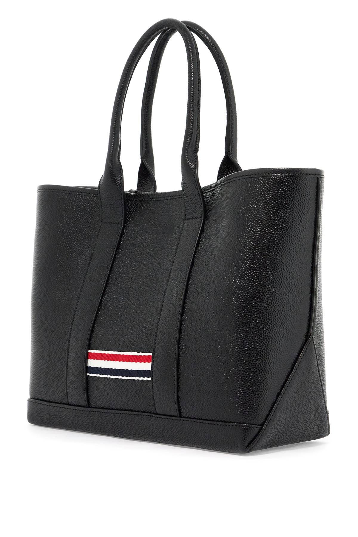 Thom Browne Small Leather Tote Bag For Tools Men - 2