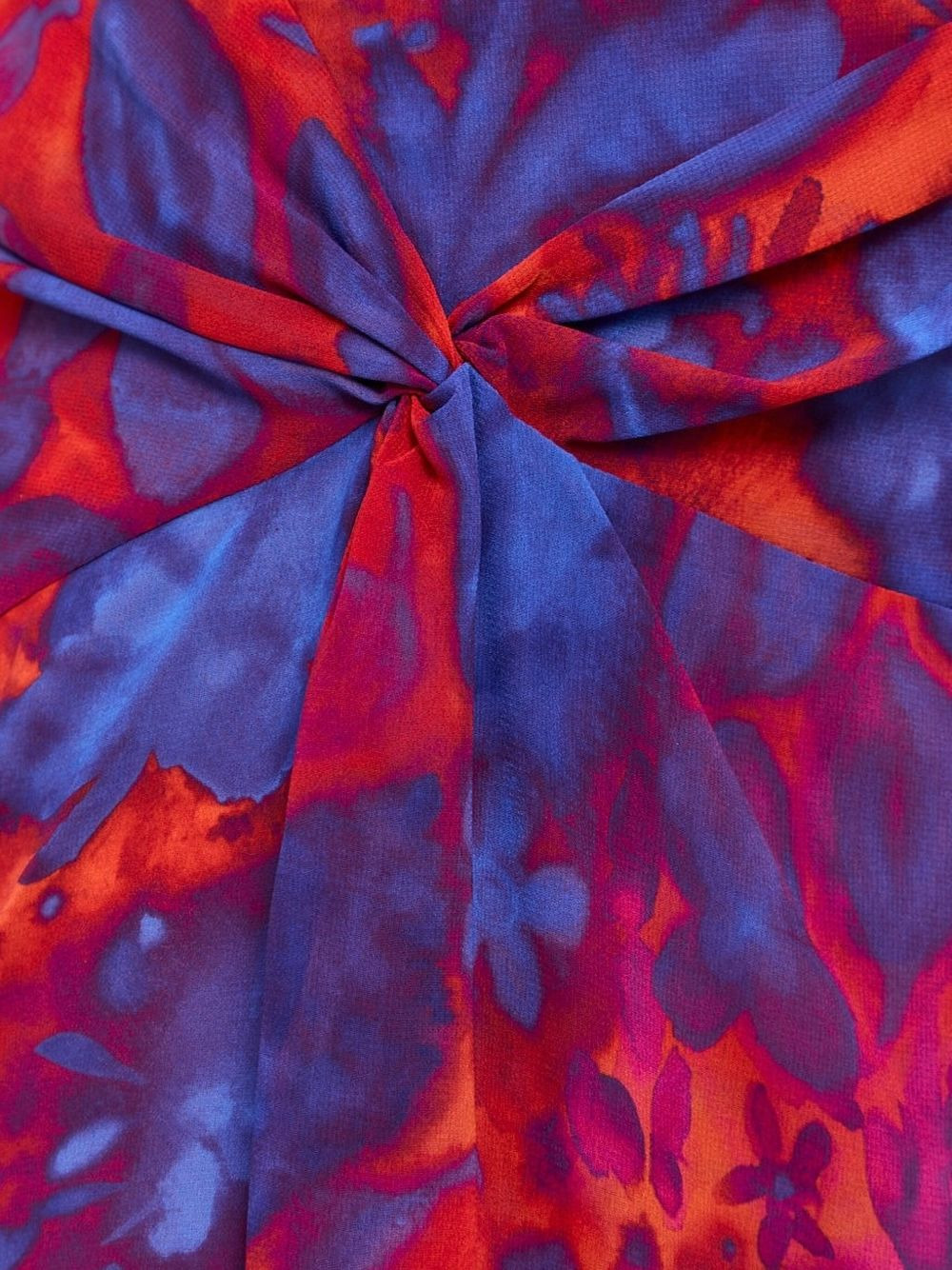 floral-print twisted skirt - 3