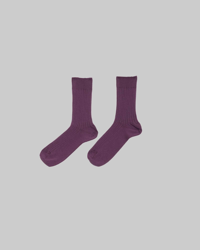 Rib Overankle Socks - Organic Cotton Rib 4