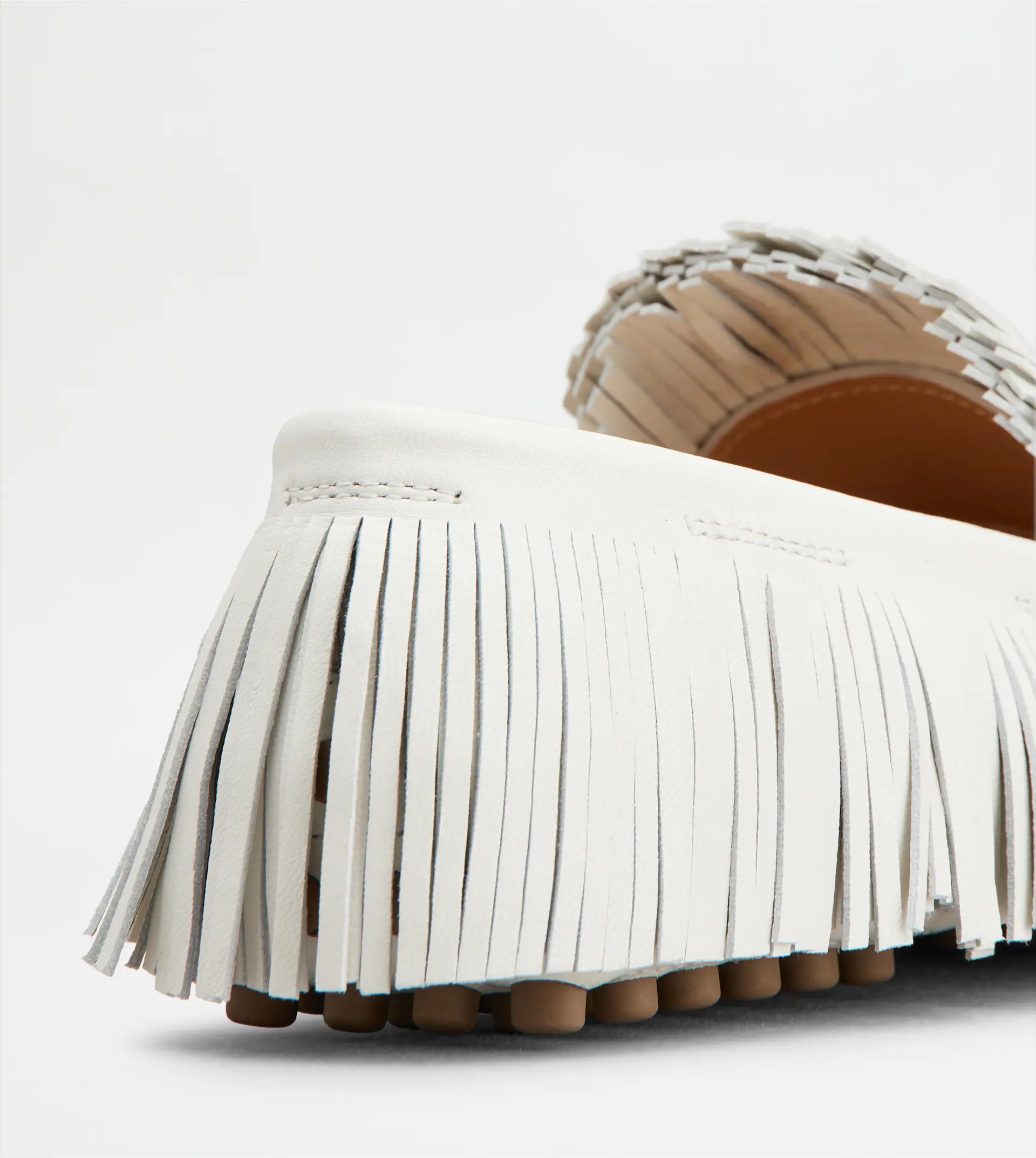 TOD'S YORKY IN LEATHER - WHITE - 6