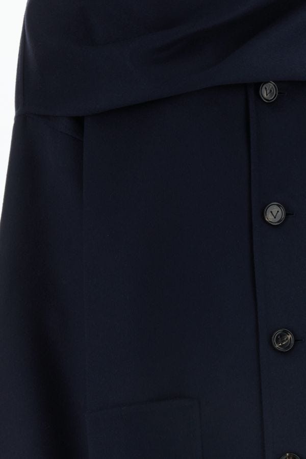 コート BOTTEGA VENETA MIDNIGHT BLUE WOOL BLEND COAT Bottega Veneta Felted Wool Double-Breasted Coat | Saks Fifth