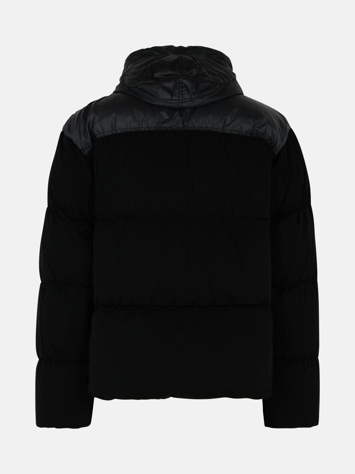 BLACK POLYAMIDE DOWN JACKET - 3