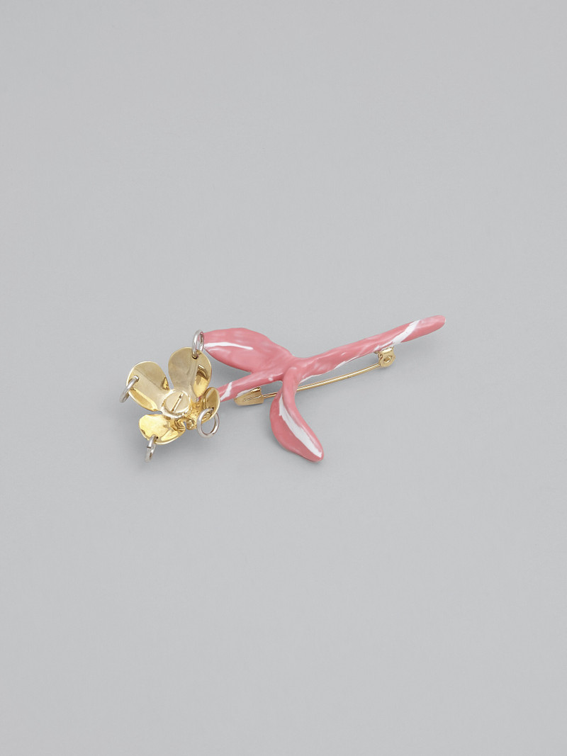 FLOWER PINK BROOCH 4