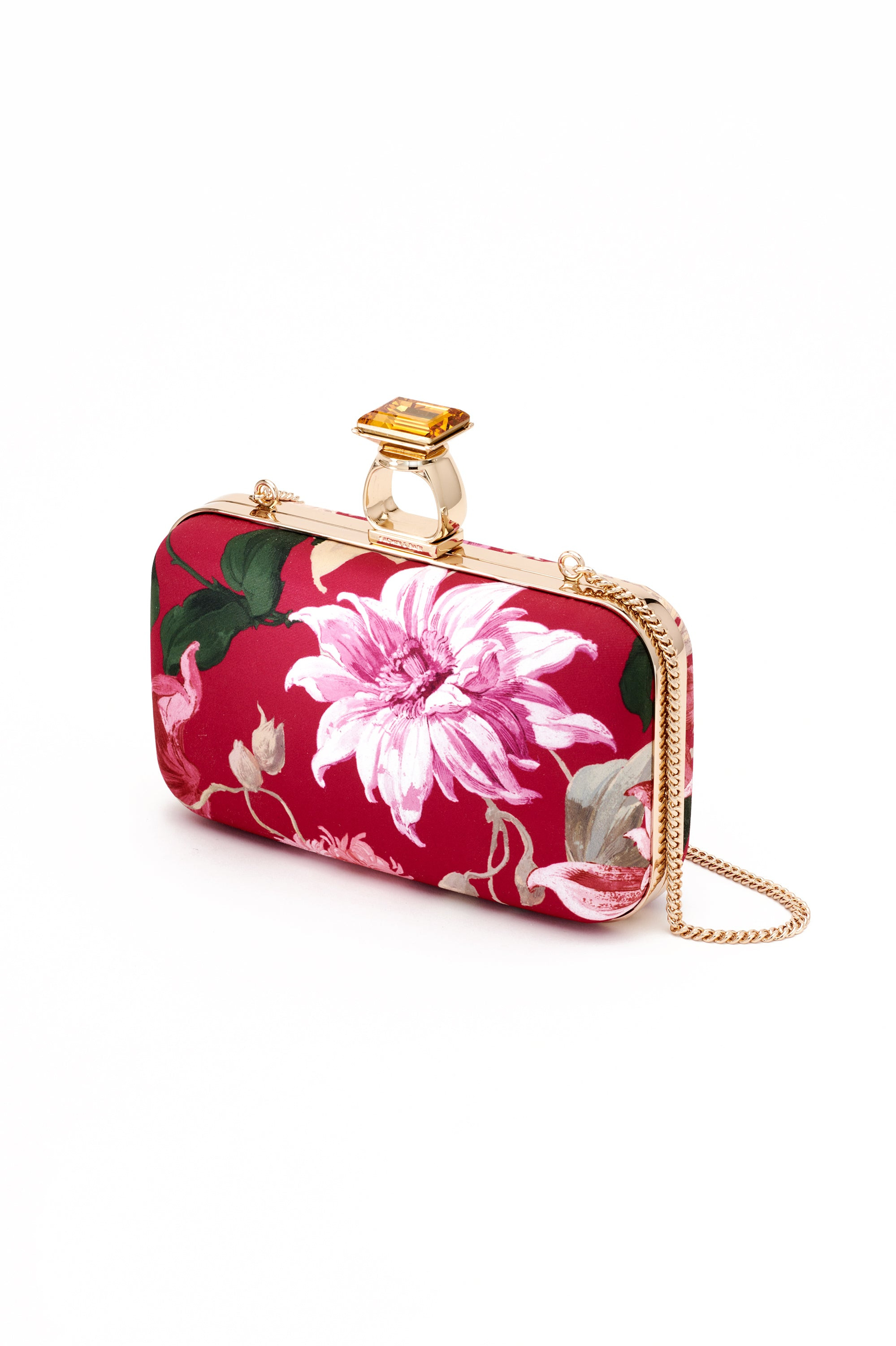 On the Rocks Clutch - Deep Pink Dahlia - 4