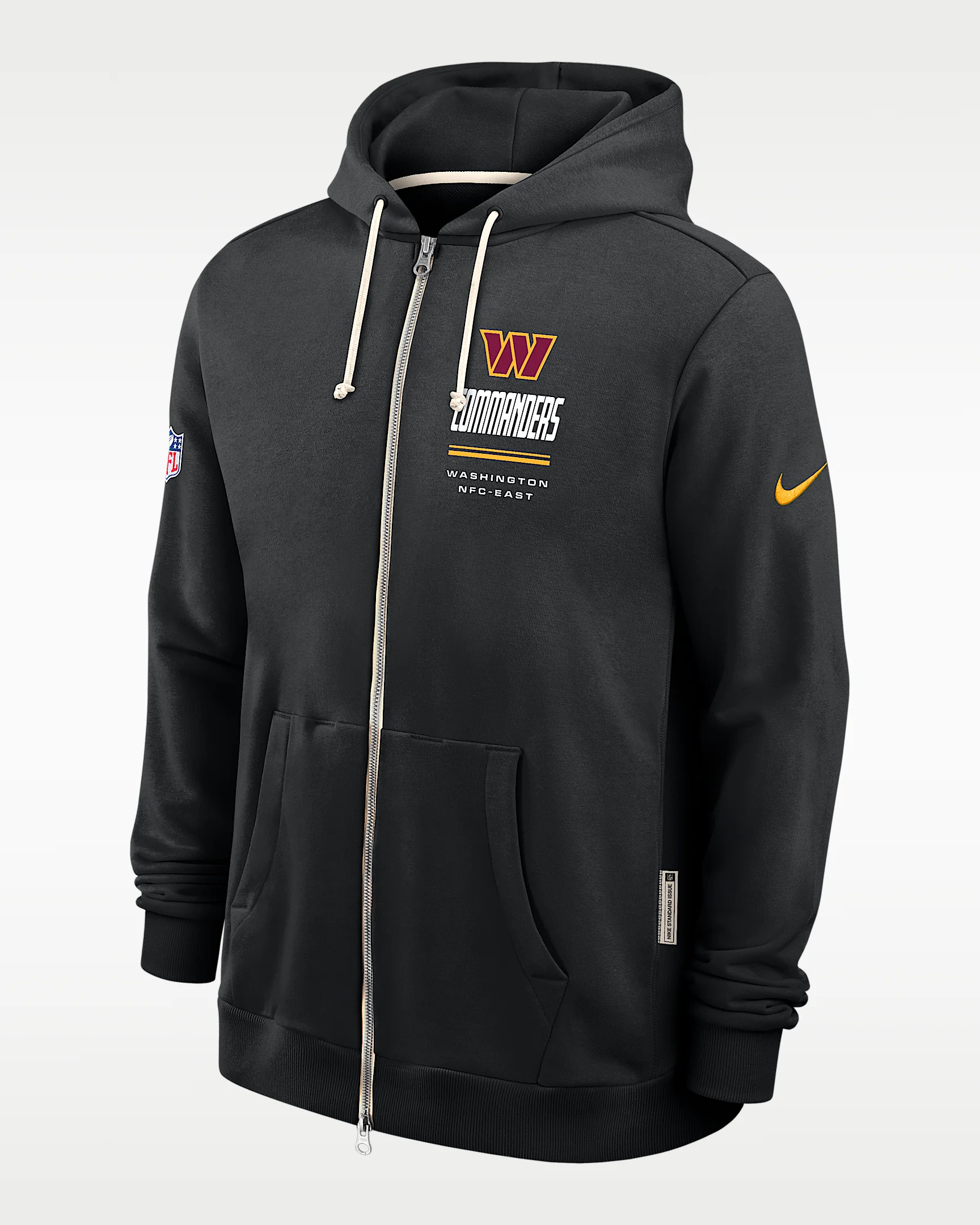 Washington Commanders Sideline Standard Issue Men's Nike Dri-FIT NFL Full-Zip Hoodie - 1
