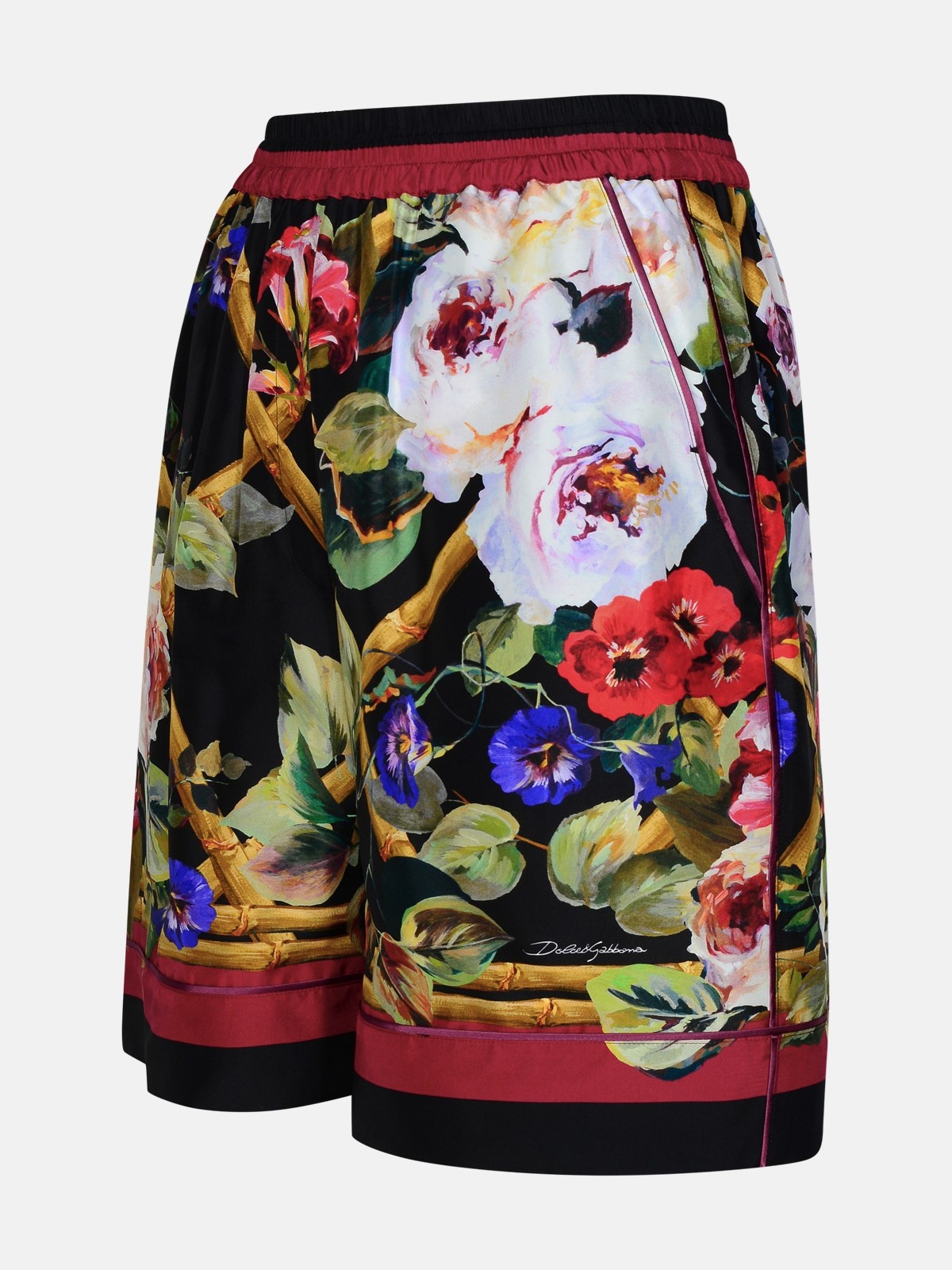 MULTICOLOR SILK SHORTS - 2