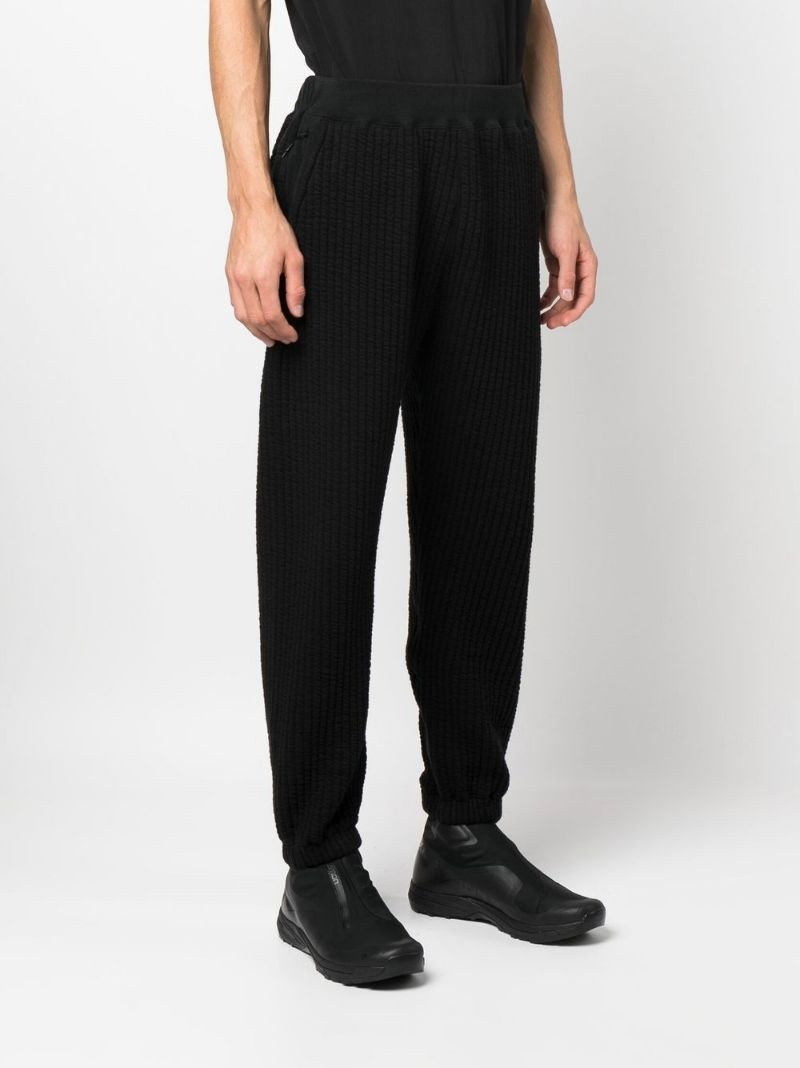 ribbed track cotton-blend pants - 3