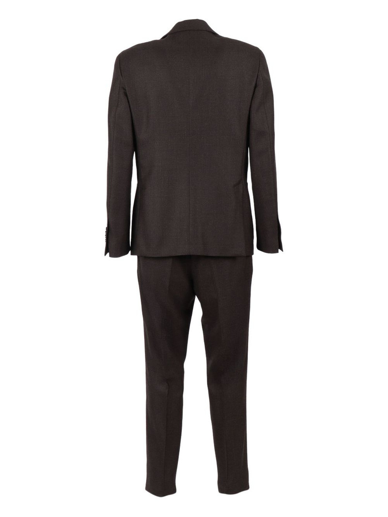 LARDINI checked single-breasted suit outlook