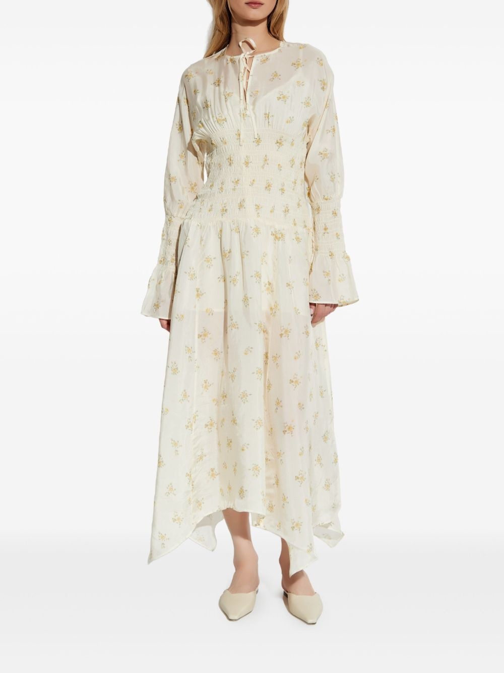 floral-print maxi dress - 3