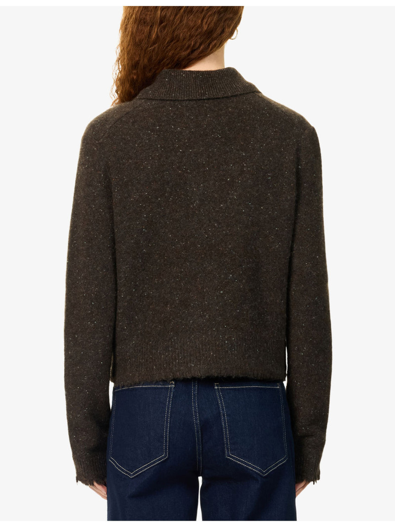 Donegal Plush Shrunken Cashmere Cardigan 4