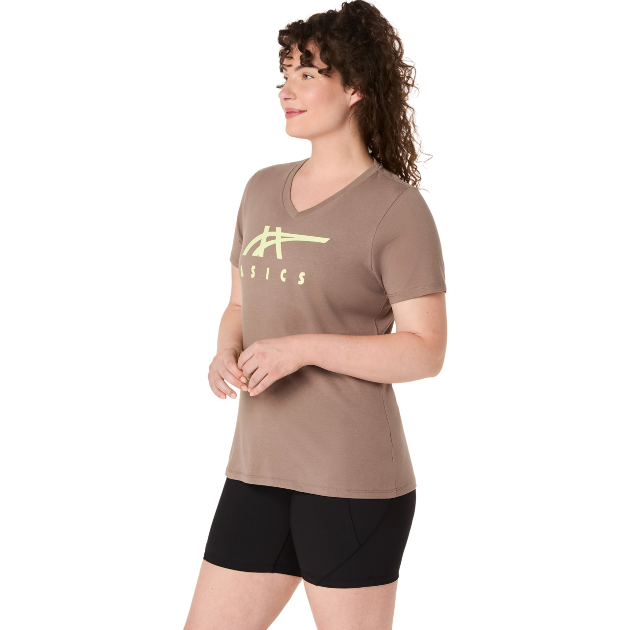 WOMEN'S ASICS STRIPES V-NECK - 3